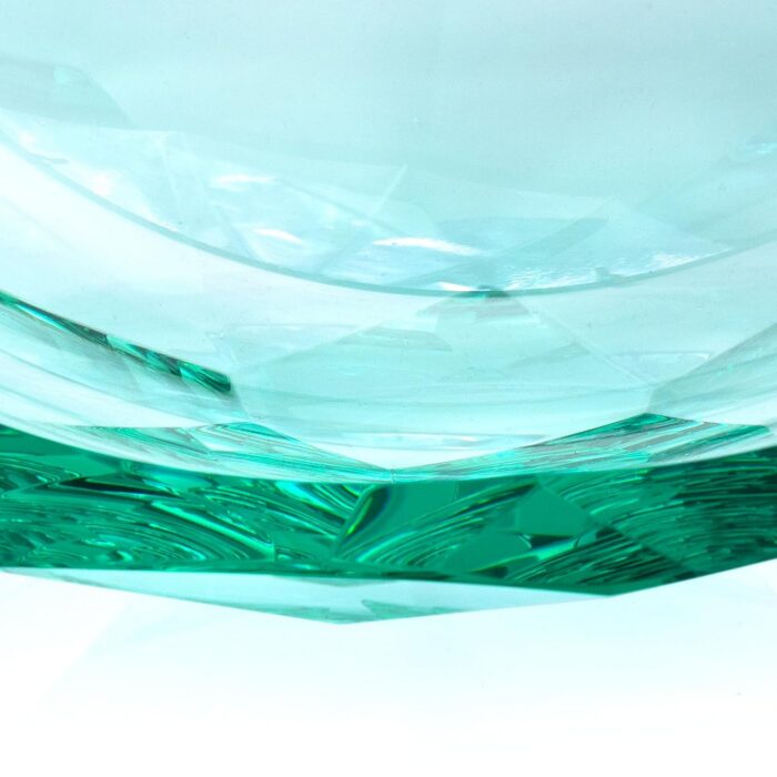 KAMMAK Crystal Glass Fruit Bowl, Hand Blown Decorative Dessert Plate | Green, Luxury Centerpiece, Aesthetic Counter Decor, Colored Modern Art, For Party, SXY10 KAMMAK 8GPSXY010 decorative serving plate decorative craft detail image 7