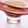 KAMMAK Glass Fruit Bowl, Handcraft Decorative Dessert Plate | Luxury Centerpiece, Aesthetic Counter Decor, Colored Modern Art, For Party Serving, SXY8 KAMMAK 8GPSXY009 decorative serving plate styled on dining table image 5