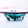 KAMMAK Glass Fruit Bowl, Handcraft Decorative Dessert Plate | Luxury Centerpiece, Aesthetic Counter Decor, Colored Modern Art, For Party Serving, SXY7 KAMMAK 8GPSXY007 decorative serving plate styled on dining table image 5