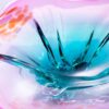 KAMMAK Glass Fruit Bowl, Handcraft Decorative Dessert Plate | Luxury Centerpiece, Aesthetic Counter Decor, Colored Modern Art, For Party Serving, SXY7 KAMMAK 8GPSXY007 decorative serving plate scale and proportion view image 6