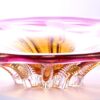 KAMMAK Glass Fruit Bowl, Luxury Centerpiece Glass Bowl, Hand Blown Decorative Dessert Plate, Green Aesthetic Counter Decor, Colored Modern Art Serving Bowls for Party (SXY02) KAMMAK 8GPSXY002 decorative serving plate close-up material texture detail image 4