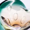 KAMMAK Glass Fruit Bowl, Luxury Centerpiece Glass Bowl, Hand Blown Decorative Dessert Plate, Green Aesthetic Counter Decor, Colored Modern Art Serving Bowls for Party (SXY04) KAMMAK 8GPSXY004 decorative serving plate decorative craft detail image 7