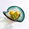 KAMMAK Glass Fruit Bowl, Luxury Centerpiece Glass Bowl, Hand Blown Decorative Dessert Plate, Green Aesthetic Counter Decor, Colored Modern Art Serving Bowls for Party (SXY04) KAMMAK 8GPSXY004 decorative serving plate gift packaging detail image 8