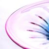 KAMMAK Glass Fruit Bowl, Luxury Centerpiece Glass Bowl, Hand Blown Decorative Dessert Plate, Green Aesthetic Counter Decor, Colored Modern Art Serving Bowls for Party (SXY05) KAMMAK 8GPSXY005 decorative serving plate close-up material texture detail image 4