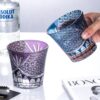 KAMMAK Whiskey Glasses Set of 2, Handcrafted Japanese Cut Glass | 260ML,Old Fashioned, Stemless, For Bourbon, Scotch, Spirits & Cocktails, Perfect Men & Women Gift, Blue and... KAMMAK 8KPRS005+06 whiskey glasses scale and proportion view image 6
