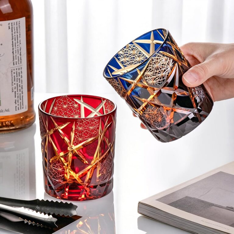 KAMMAK Japanese-inspired cut whiskey glasses detail image 1