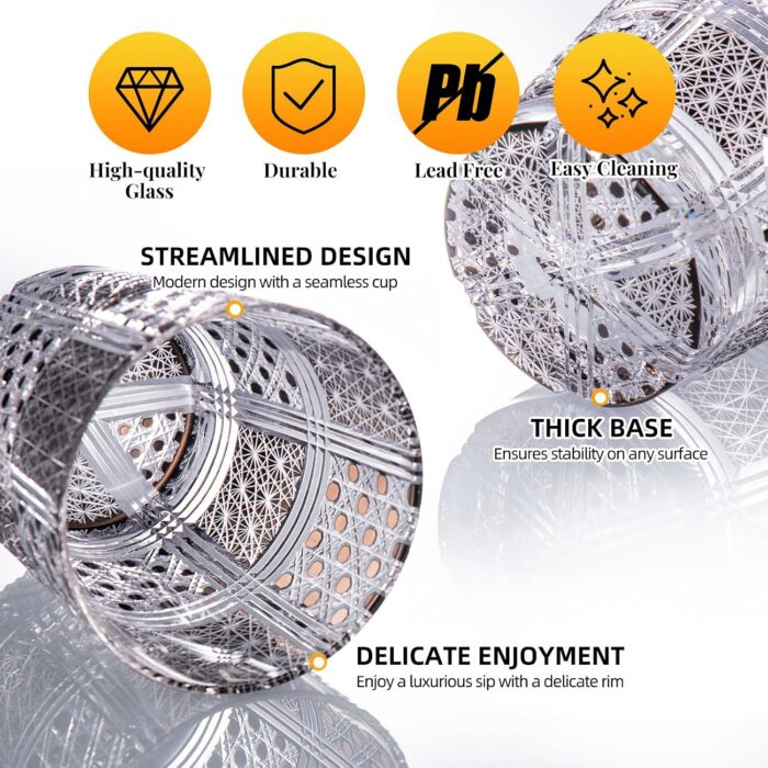 KAMMAK 8KPRS024 whiskey glasses close-up material texture detail image 4