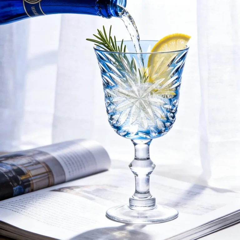 KAMMAK Blue Cut Wine Goblets, Set of 2 - RS019 - product image 6