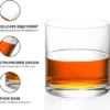 KAMMAK 777N clear tumbler showing smooth rim and thick base KAMMAK 7KPSP777N whiskey glasses close-up material texture detail image 4