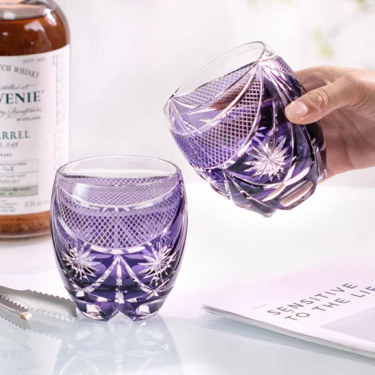 KAMMAK Cut Old Fashioned Whiskey Glasses, Set of 2 - CM001 - product image 4