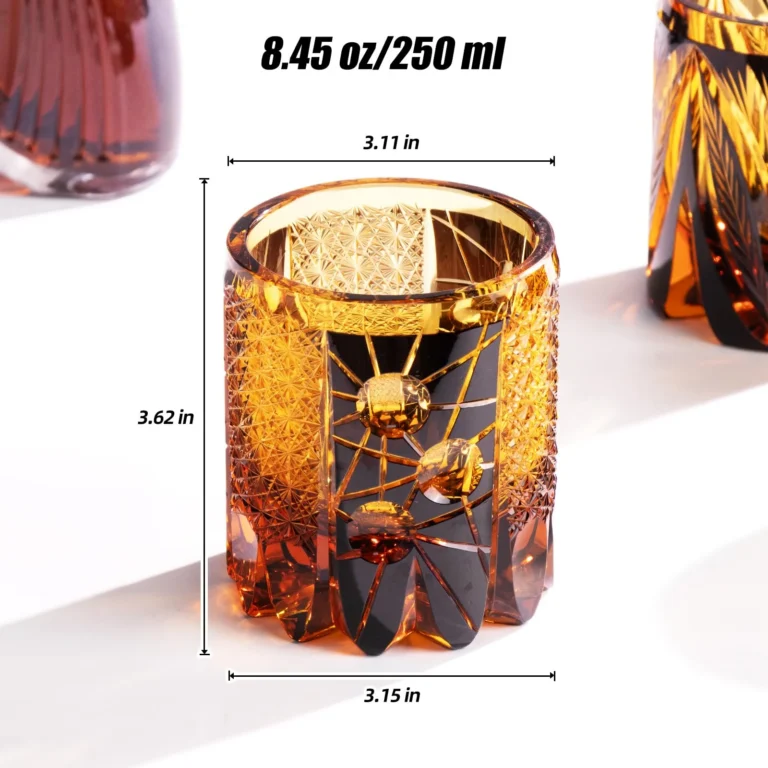 KAMMAK Cut Old Fashioned Whiskey Glasses, Set of 2 - CM005 - product image 2