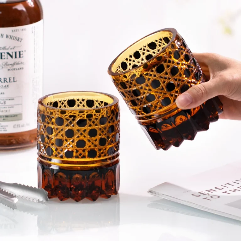 KAMMAK Cut Old Fashioned Whiskey Glasses, Set of 2 - CM007 - product image 4