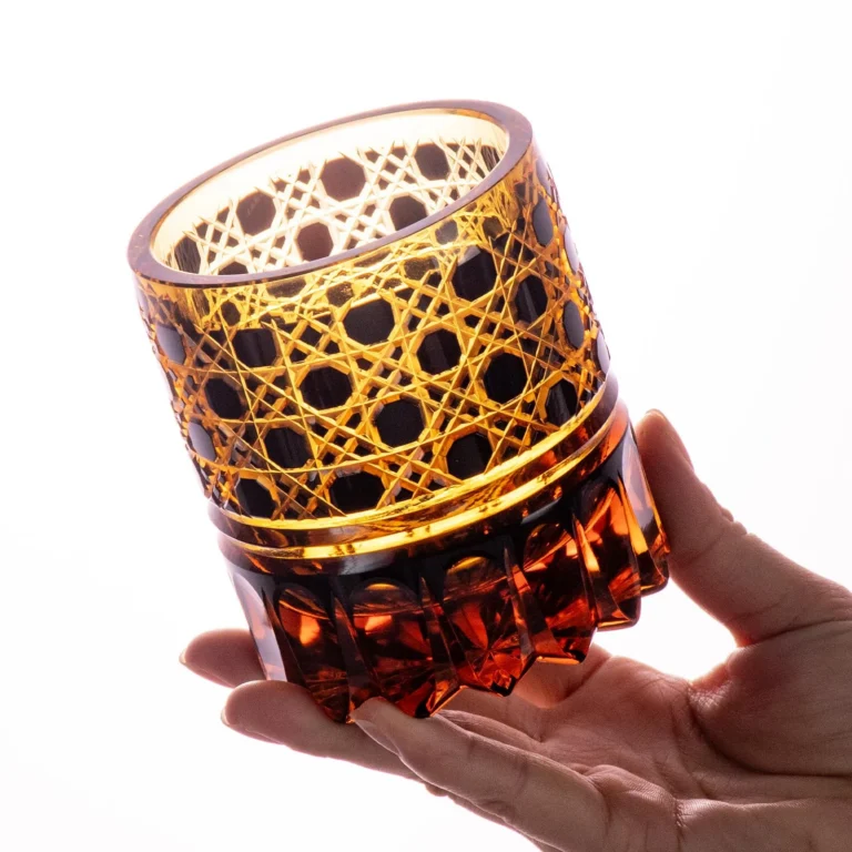 KAMMAK Cut Old Fashioned Whiskey Glasses, Set of 2 - CM007 - product image 5