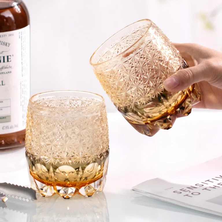 KAMMAK Cut Old Fashioned Whiskey Glasses, Set of 2 - CM009 - product image 4