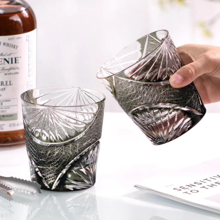 KAMMAK Cut Old Fashioned Whiskey Glasses, Set of 2 - CM017 - product image 4