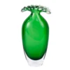 KAMMAK Emerald Green Tall Hand-Blown Art Glass Vase - SYX026 - product image 1 KAMMAK 8HPSYX026 glass vase front view for product display