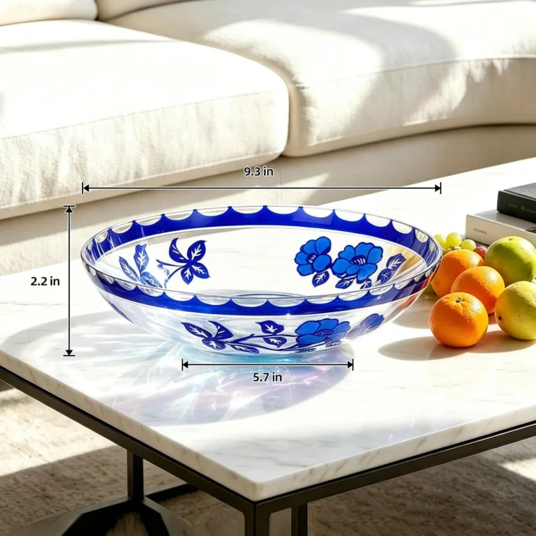 KAMMAK Fruit Bowl Glass CM002 – product dimensions
