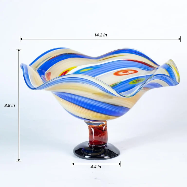 KAMMAK FH2137 decorative glass fruit bowl product detail
