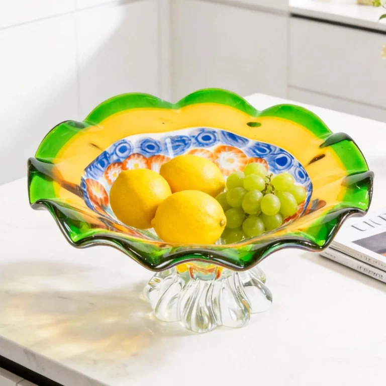 KAMMAK HL16 decorative glass fruit bowl product detail