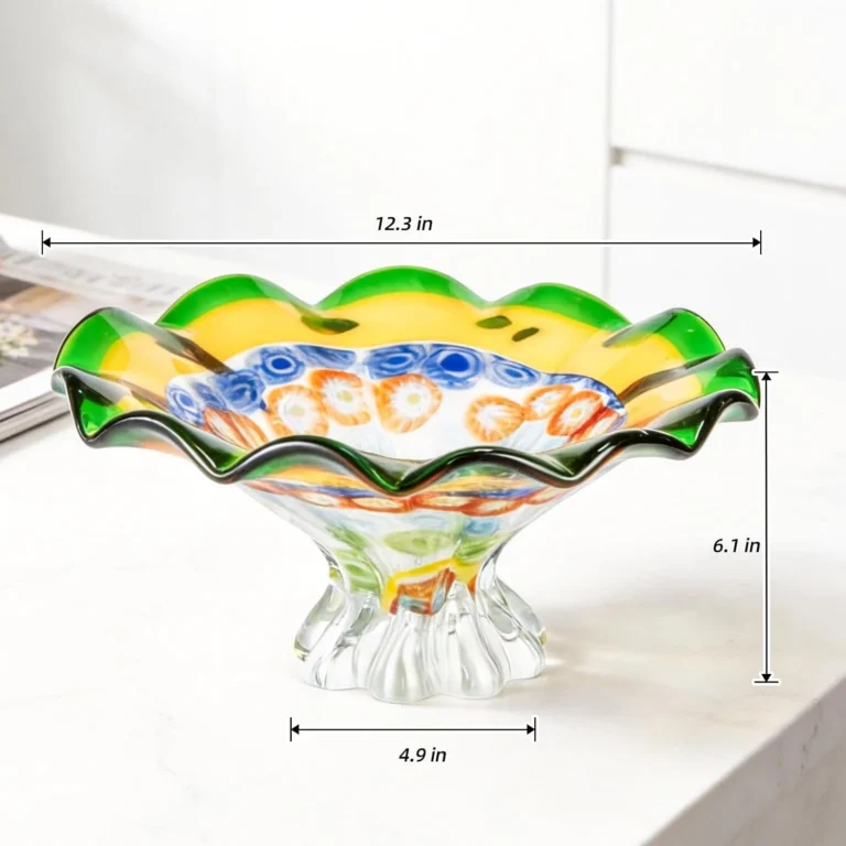 KAMMAK HL16 decorative glass fruit bowl product presentation