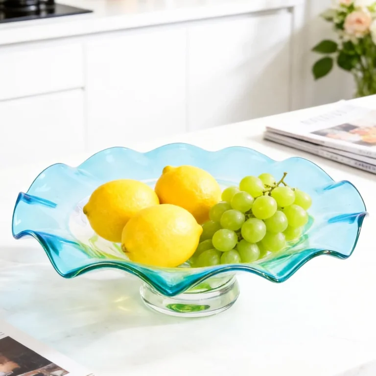 KAMMAK HL18 decorative glass fruit bowl product presentation