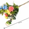 Mixed artificial flower stems shown with approximate length KAMMAK 8KPFZH011 home decor product shape and proportion detail image 3