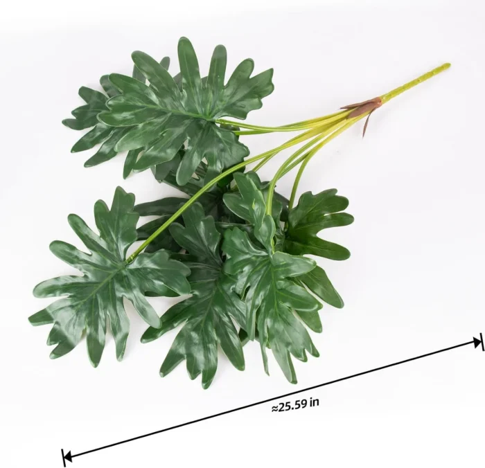 Green foliage stems laid flat with approximate overall length KAMMAK 8KPFZH003 home decor product shape and proportion detail image 3