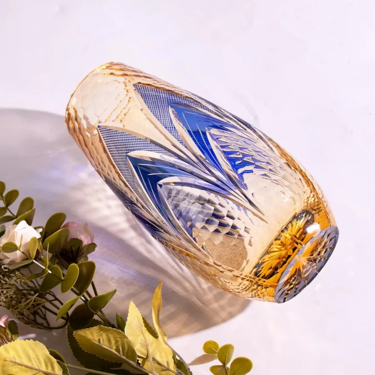 KAMMAK Hand-Blown Colored Glass Vase, 2.7"L x 2.6"W x 9.1"H – 8HPCM009 – product image 5