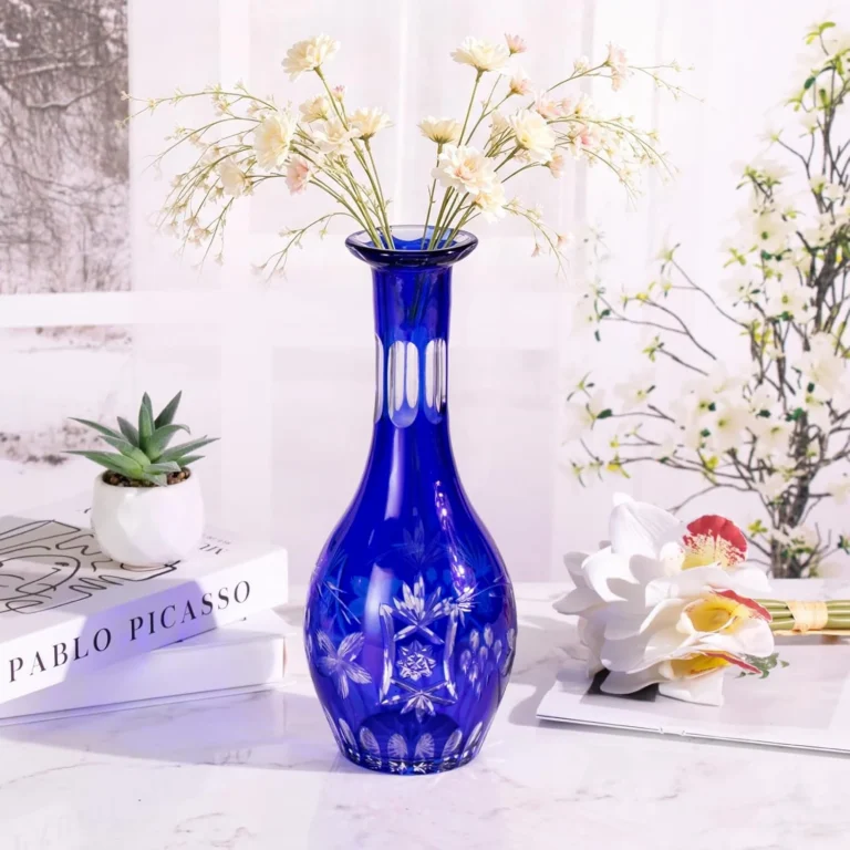 KAMMAK Hand-Blown Colored Glass Vase, 2.9"L x 2.7"W x 11"H – 8HPCM021 – product image 3