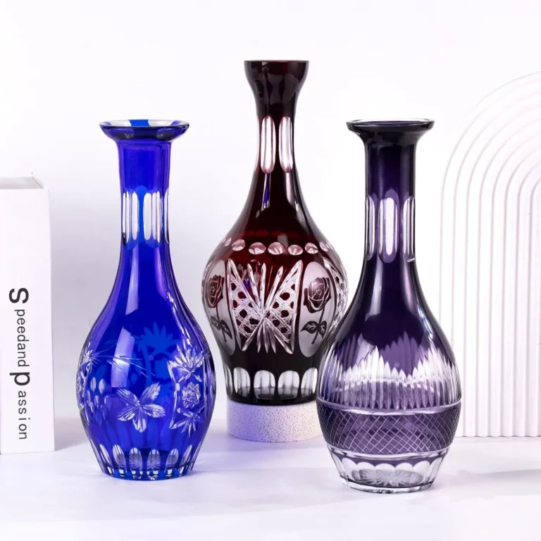 KAMMAK Hand-Blown Colored Glass Vase, 2.9"L x 2.7"W x 11"H – 8HPCM021 – product image 4