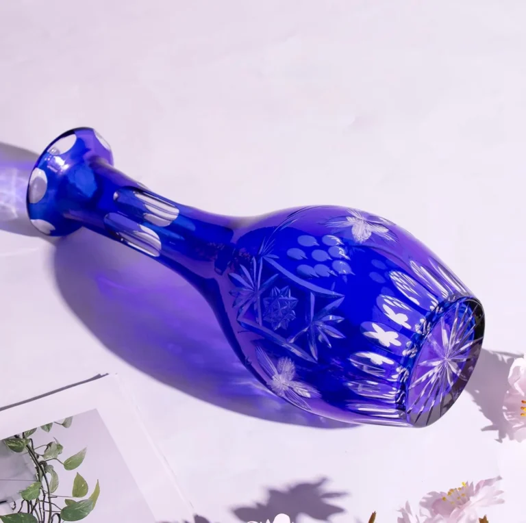KAMMAK Hand-Blown Colored Glass Vase, 2.9"L x 2.7"W x 11"H – 8HPCM021 – product image 5