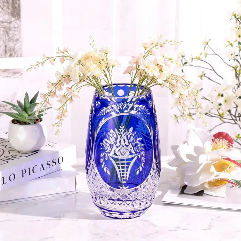 KAMMAK Hand-Blown Colored Glass Vase, 3.3"L x 2.7"W x 7.8"H – 8HPCM005 – product image 3