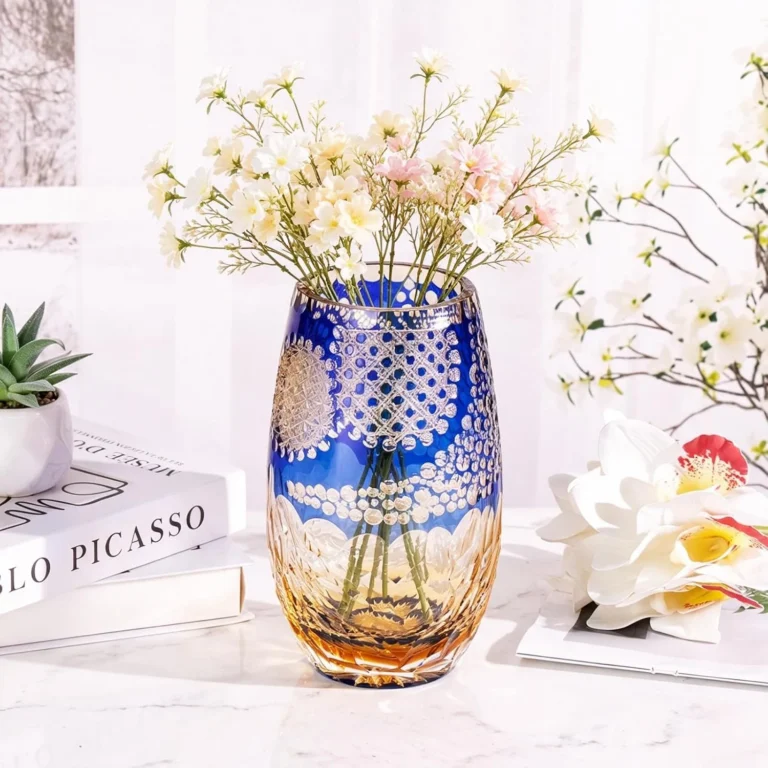 KAMMAK Hand-Blown Colored Glass Vase, 3.5"L x 3"W x 7.4"H – 8HPCM019 – product image 3