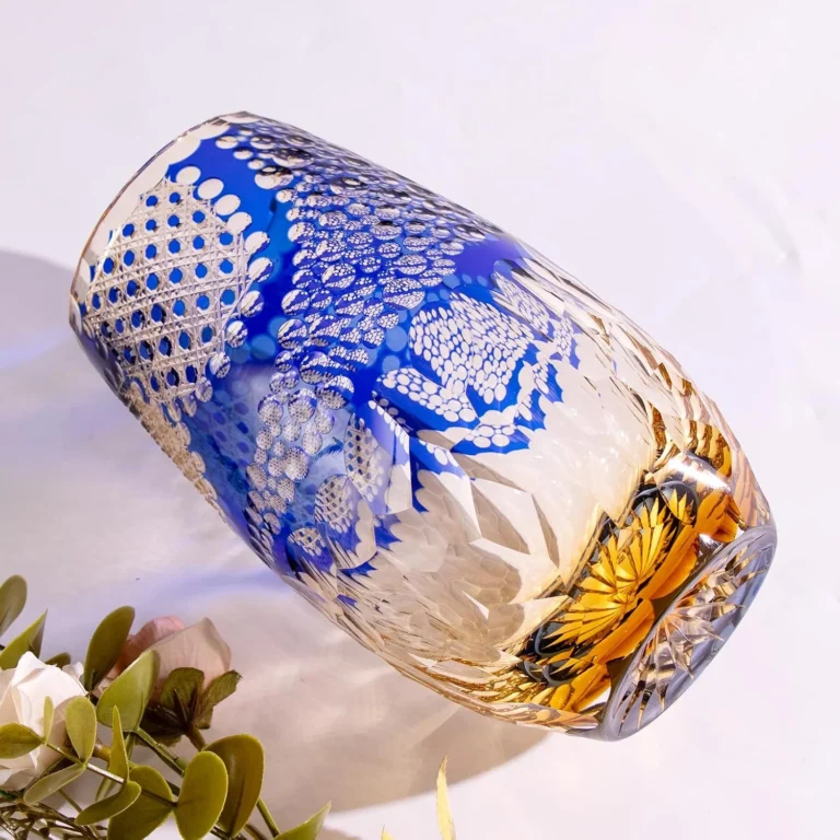 KAMMAK Hand-Blown Colored Glass Vase, 3.5"L x 3"W x 7.4"H – 8HPCM019 – product image 4
