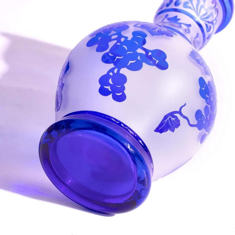 KAMMAK Hand-Blown Colored Glass Vase, 3.7"L x 2.8"W x 9.8"H – 8HPCM010 – product image 5