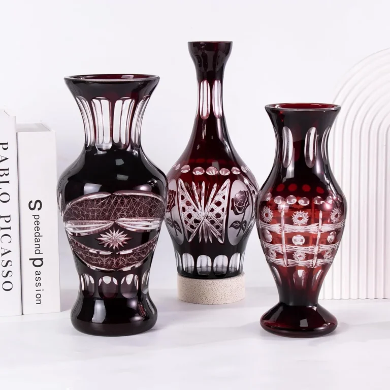 KAMMAK Hand-Blown Colored Glass Vase, 3"L x 2.2"W x 11.1"H – 8HPCM022 – product image 4