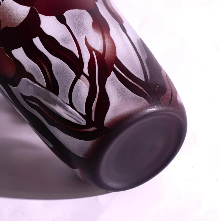 KAMMAK Hand-Blown Colored Glass Vase, 4.4"L x 2.9"W x 7.9"H – 8HPCM024 – product image 5