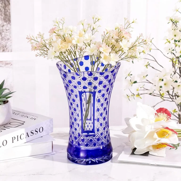 KAMMAK Hand-Blown Colored Glass Vase, 5.3"L x 3.7"W x 8.3"H – 8HPCM011 – product image 3