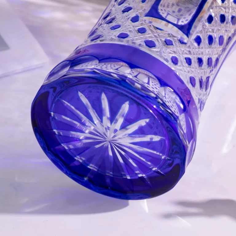KAMMAK Hand-Blown Colored Glass Vase, 5.3"L x 3.7"W x 8.3"H – 8HPCM011 – product image 5