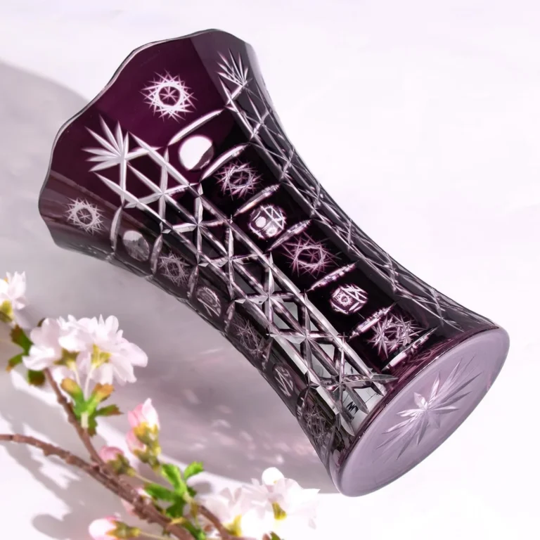 KAMMAK Hand-Blown Colored Glass Vase, 5.5"L x 4"W x 8"H – 8HPCM012 – product image 4