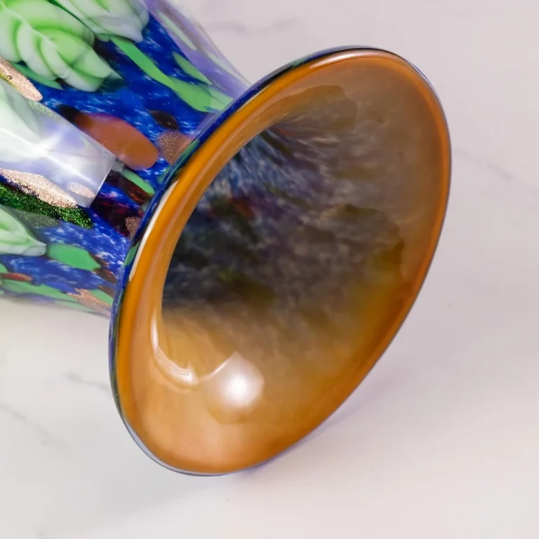 KAMMAK Hand-Blown Colored Glass Vase, 5.9"L x 3.5"W x 14.7"H – 8HPHL023 – product image 5