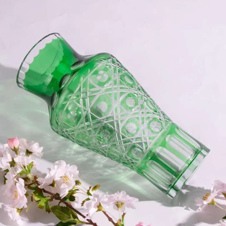 KAMMAK Hand-Blown Colored Glass Vase, 6.1"L x 3.7"W x 13.6"H – 8HPCM003 – product image 5