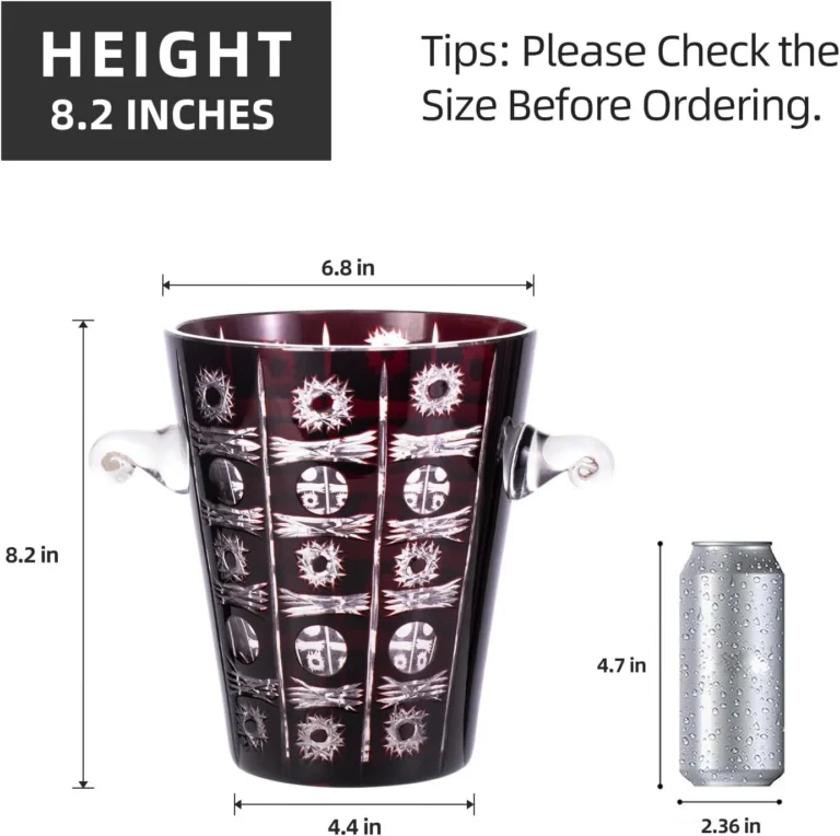 KAMMAK decorative Colored Glass Vase, 6.8"L x 4.4"W x 8.2"H – 8HPCM013 – product image 2