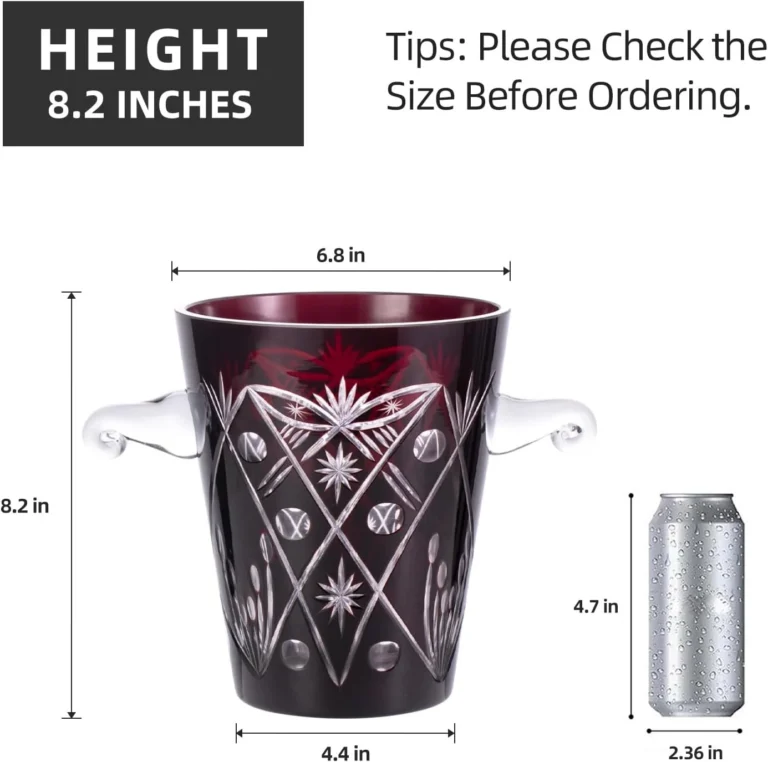 KAMMAK decorative Colored Glass Vase, 6.8"L x 4.4"W x 8.2"H – 8HPCM016 – product image 2