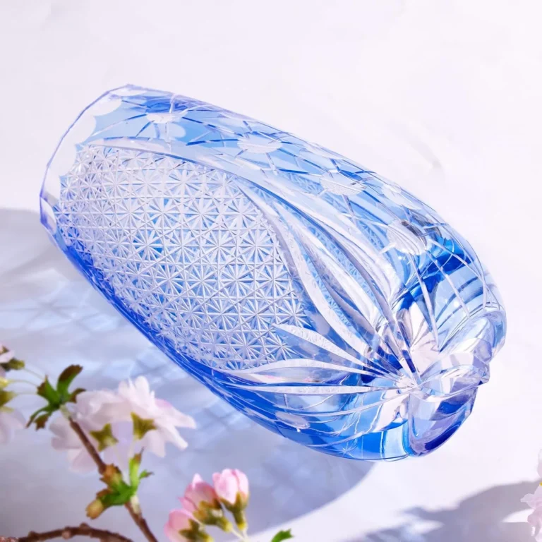 KAMMAK Hand-Blown Colored Glass Vase, 7"L x 3.7"W x 13.4"H – 8HPCM008 – product image 5