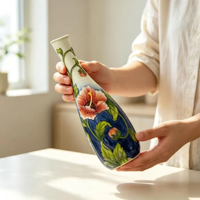 KAMMAK Decorative Ceramic Vase, 5"L x 5"W x 5"H – 8HPYZF092 – product image 5