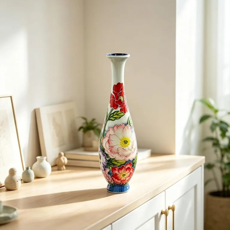 KAMMAK Decorative Ceramic Vase, 5"L x 5"W x 5"H – 8HPYZF094 – product image 3