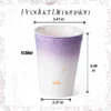 Lavender ceramic cup dimensions and 11.56 oz capacity KAMMAK 7KPSP720N home decor product side angle view showing silhouette
