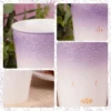 Raised lace-like pattern gradient finish and gold accent details KAMMAK 7KPSP720N home decor product close-up material detail image 6