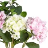 Close-up of pale pink and ivory artificial hydrangea petals KAMMAK 8KPFZH006 home decor product close-up material detail image 4